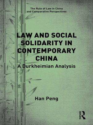 cover image of Law and Social Solidarity in Contemporary China